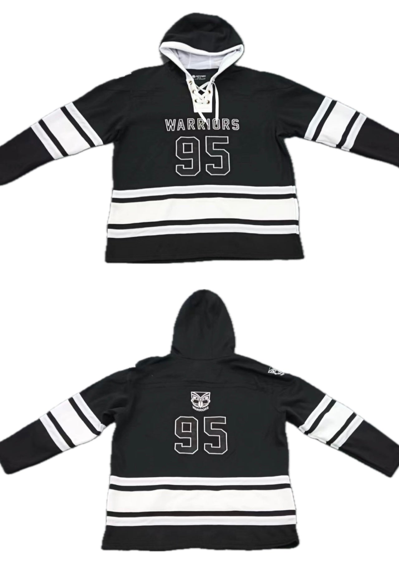 WARRIORS Ice Hockey Hoodie – Oversized Fit