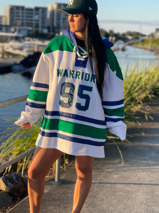 WARRIORS Ice Hockey Hoodie – Oversized Fit