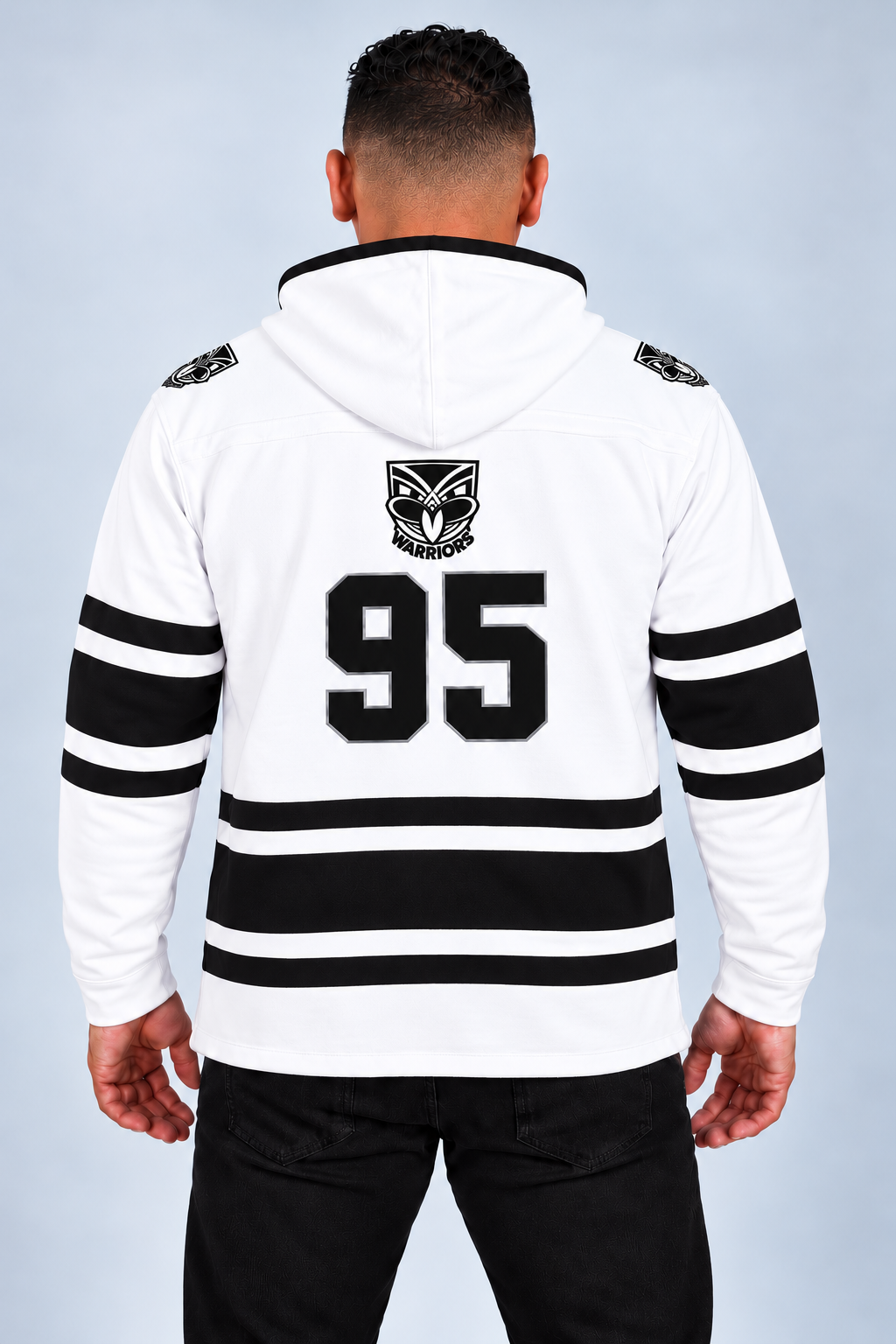 WARRIORS 95 Ice Hockey Hoodie – White
