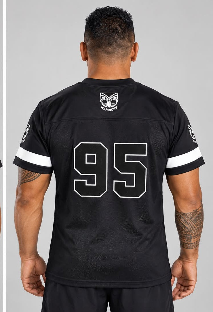 WARRIORS 95 Football Jersey - Black