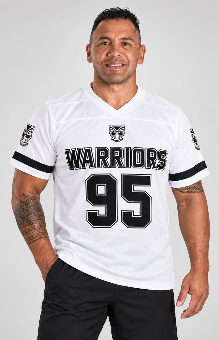 WARRIORS 95 Football Jersey -  White